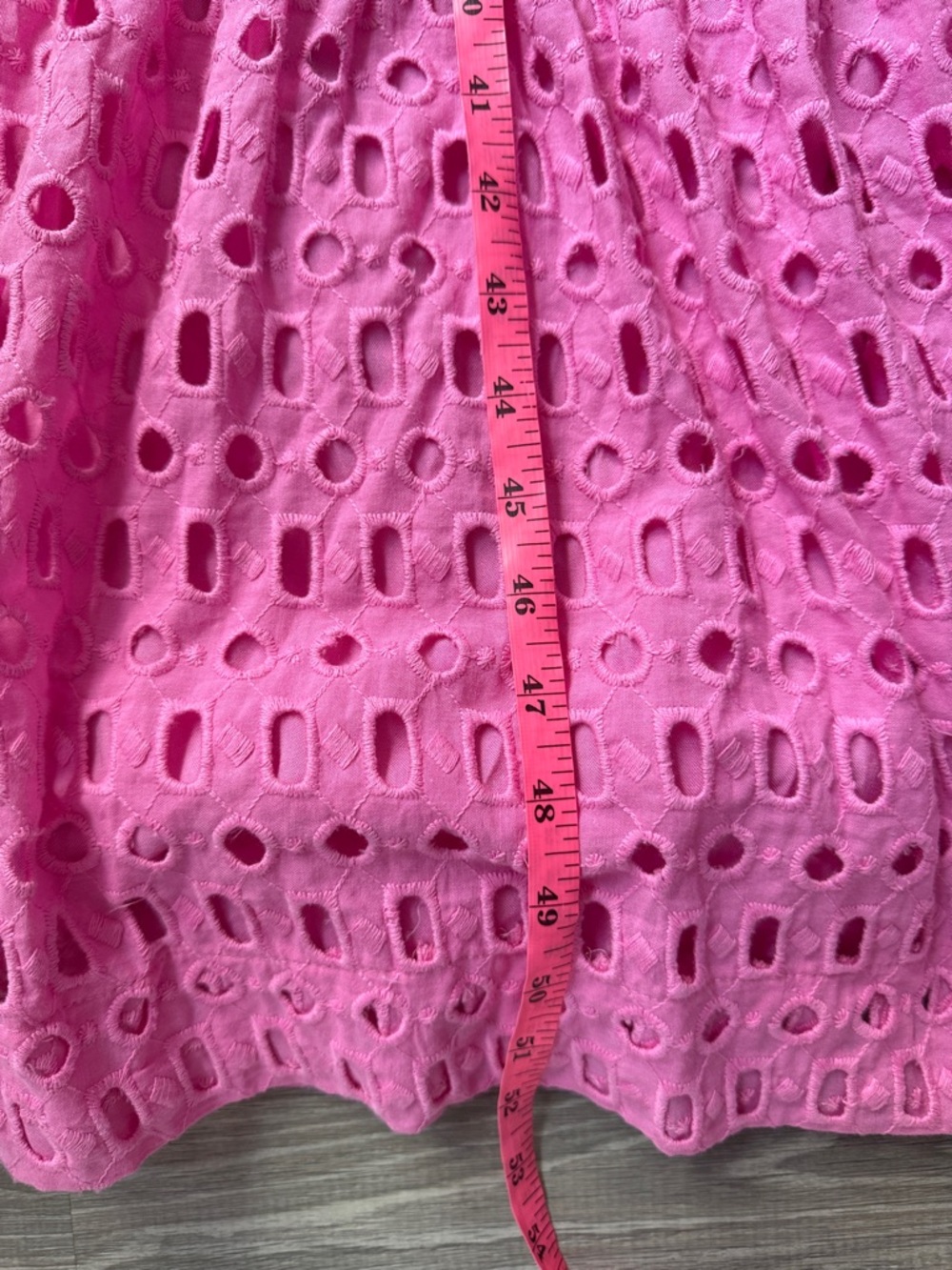 Anthropologie Somerset Maxi Dress Eyelet Edition PINK Large - Picture 12 of 12